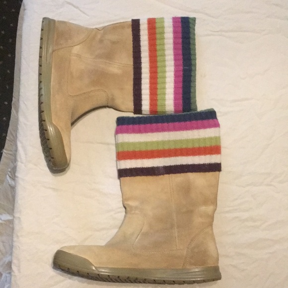 Coach Tatum Boots in multi color and tan - Picture 2 of 7